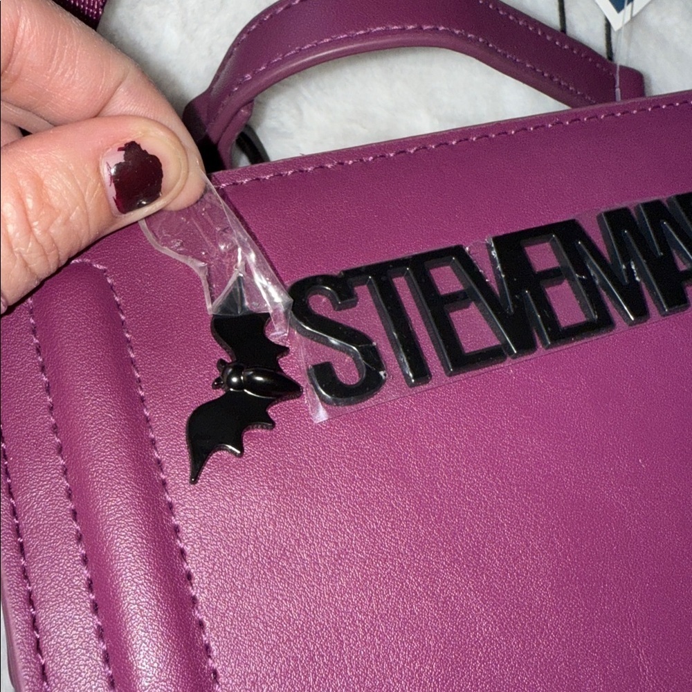🦇🦇Viral Tik Tok Steve Madden Halloween Plum Evelyn Bats Satchel Purse🦇 - Picture 9 of 9